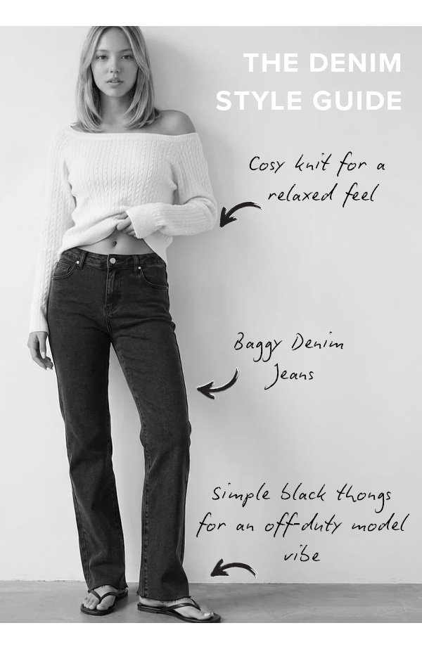 Denim Straight Leg Jean Distressed Hem