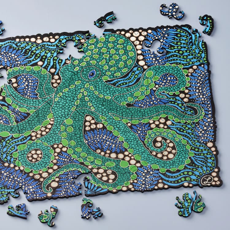 Octopus Odyssey - Vine Puzzle Cut