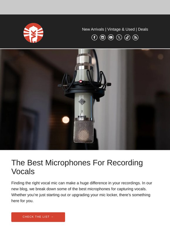 The Best Mics For Recording Vocals
