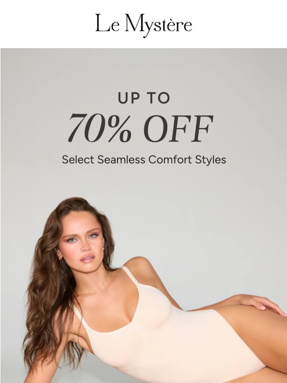 Extra Savings on Seamless Comfort—Now Up to 70% Off