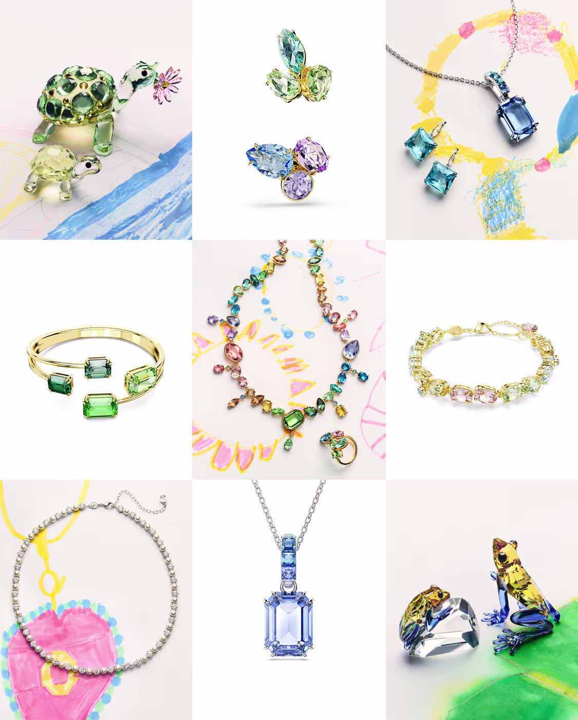 Collage of jewelry and home products for Mother’s Day