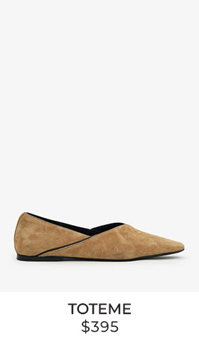 Toteme Brown Suede Ballet Flat Size 39