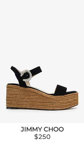 Jimmy Choo Black Suede Embellished Espadrilles Size 38