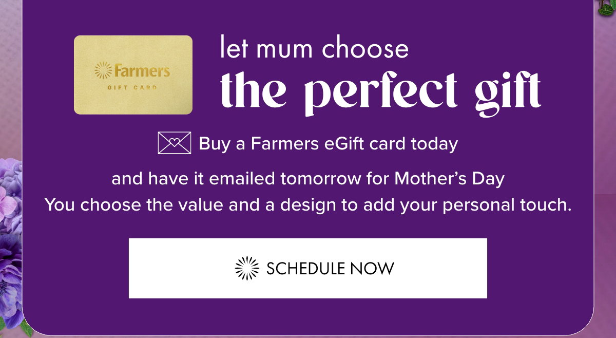 Let mum choose the perfect gift