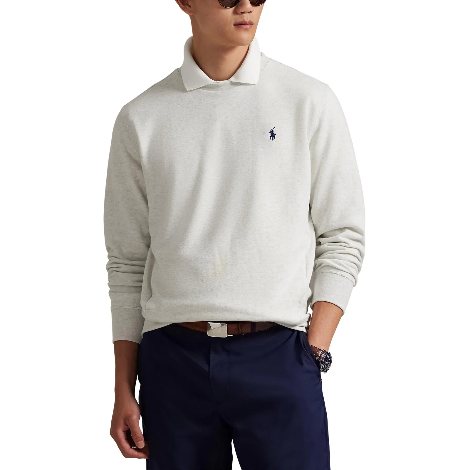 Image of RLX Ralph Lauren Classic Fit Performance Sweatshirt - Soho Heather