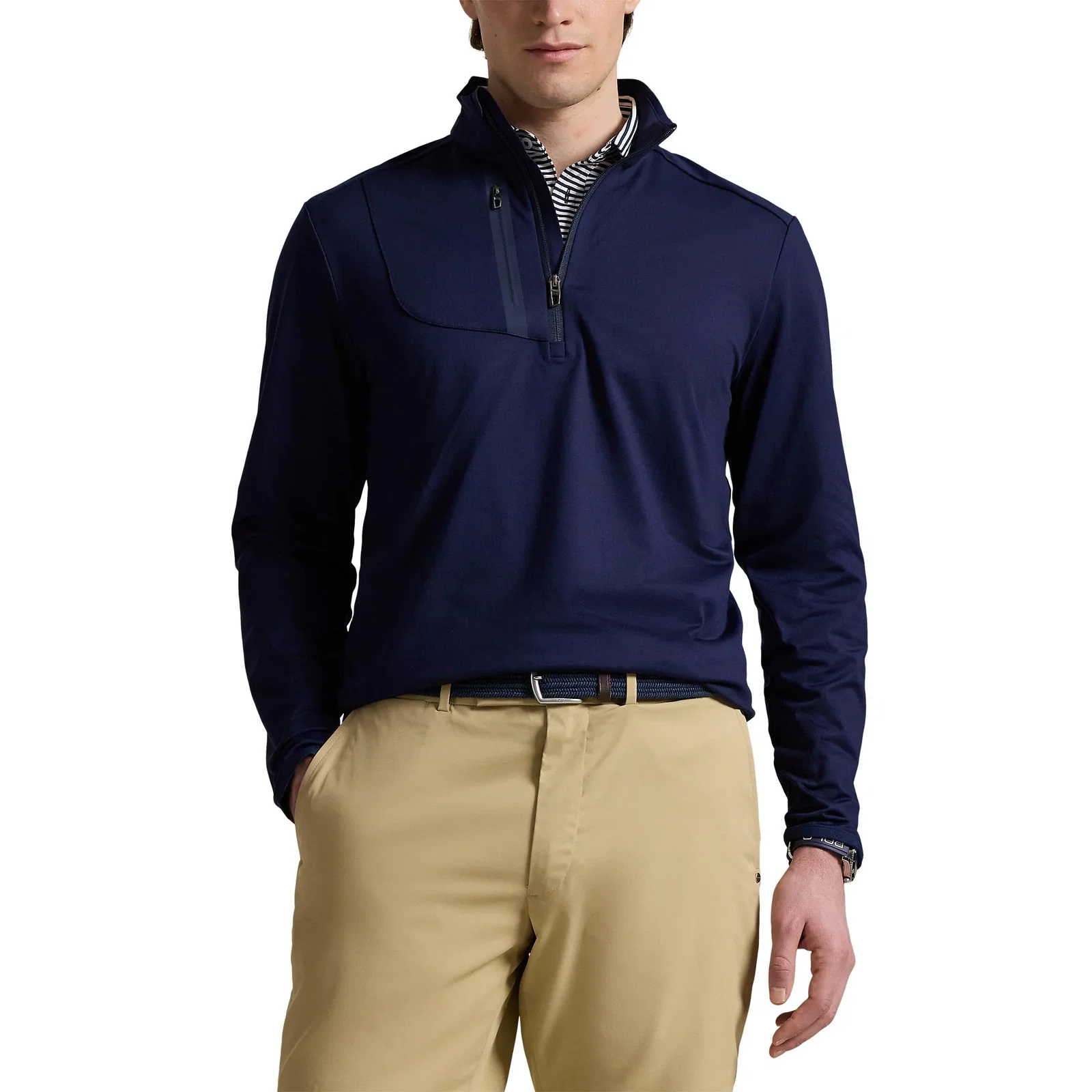 Image of RLX Ralph Lauren Lux Perf Half Zip Pullover - Refined Navy