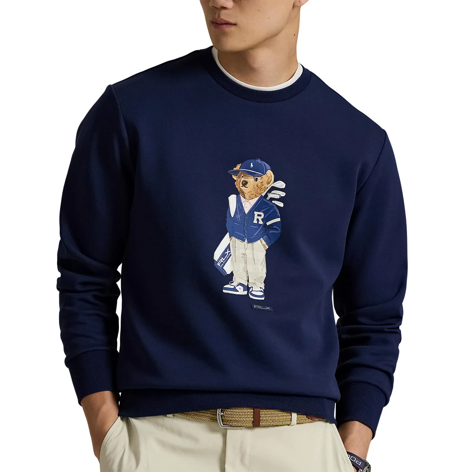 Image of RLX Ralph Lauren Polo Bear Performance Pullover - Refined Navy