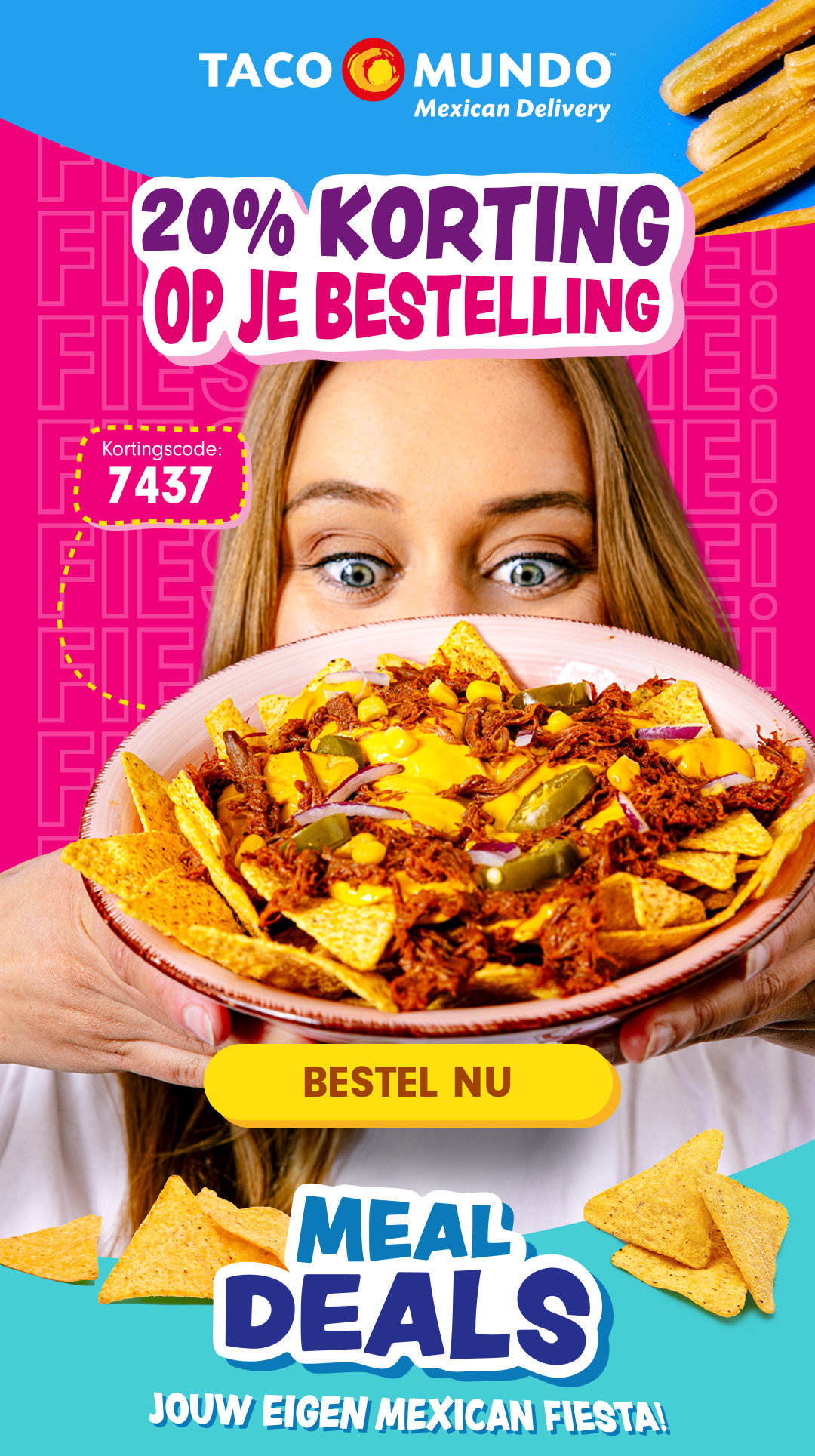 Krijg nu 20% korting op je hele bestelling! Gebruik de code: 7437