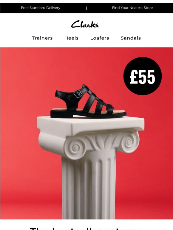 Our bestselling sandal is back