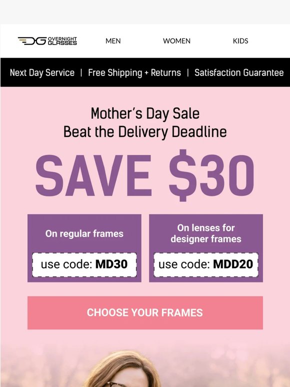 Order your Mother’s Day frames today. Save $30