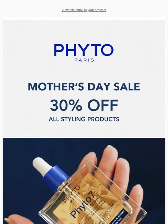 30% off styling—Mother’s Day weekend starts now 💐