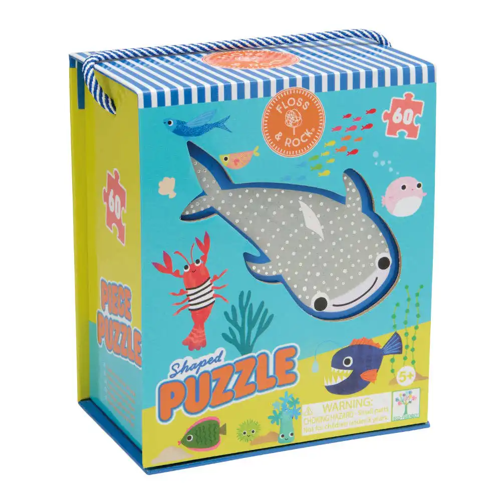 Dive into a deeper puzzle challenge Explore an underwater world filled with colourful sea creatures with this detailed shaped puzzle from Floss & Rock...
