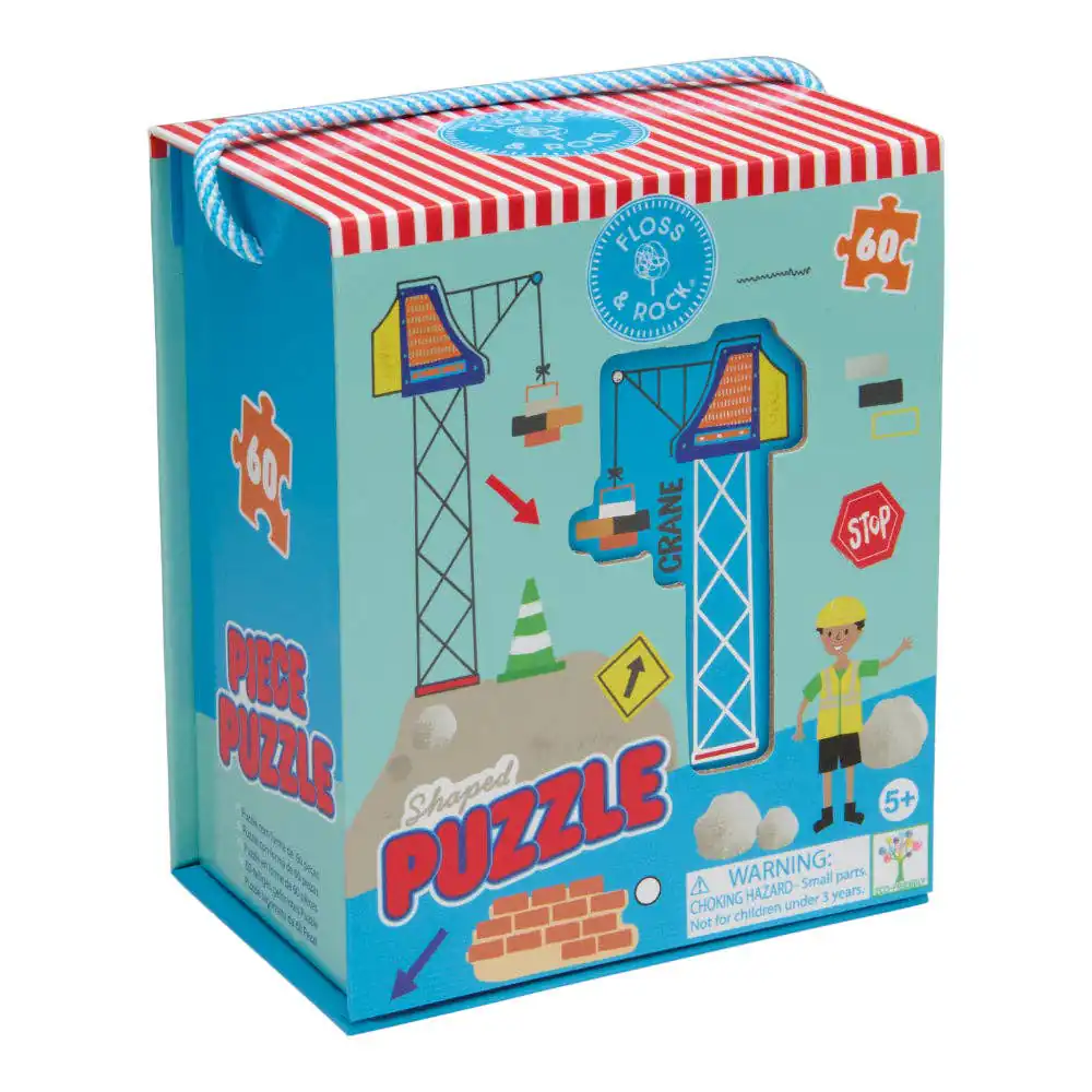 Build, play, and explore Perfect for little builders, this engaging construction-themed shaped puzzle from Floss & Rock features diggers, trucks, and ...