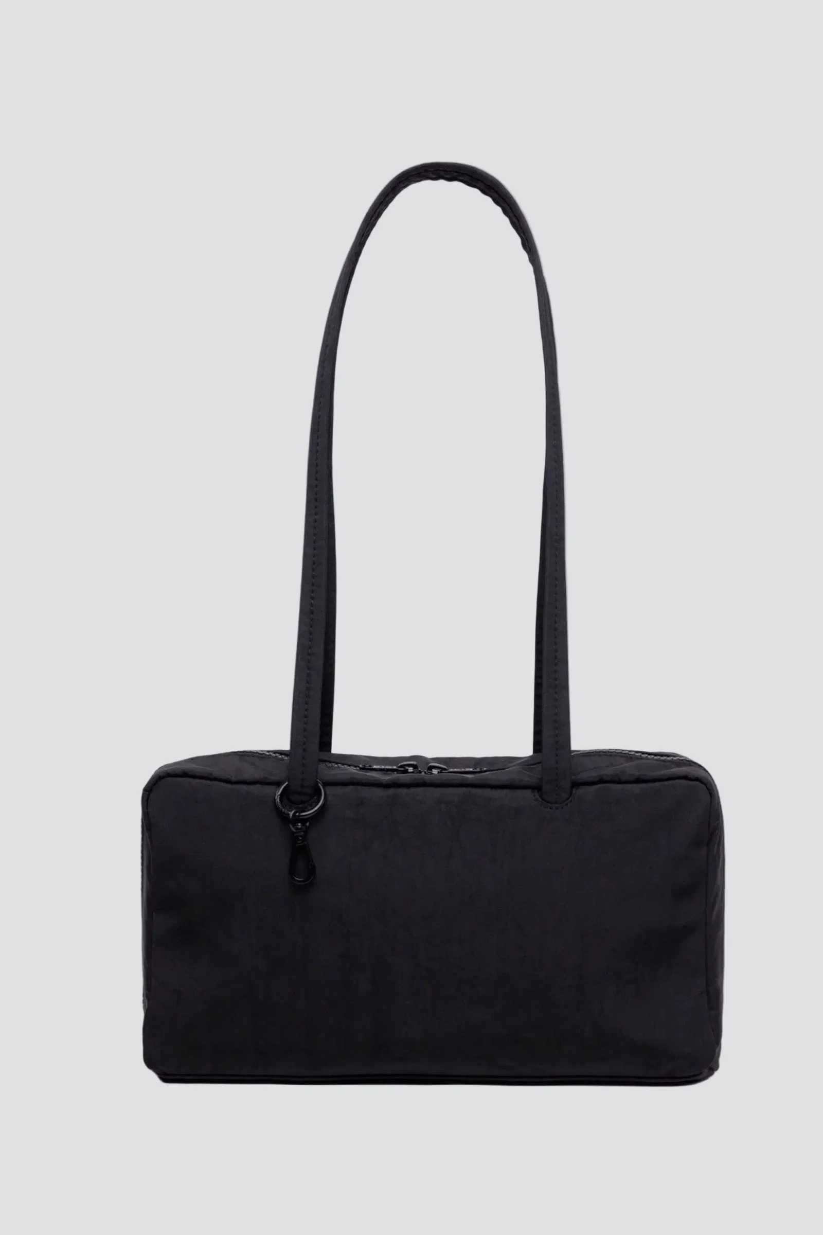 Image of Black Nylon Bowler Bag