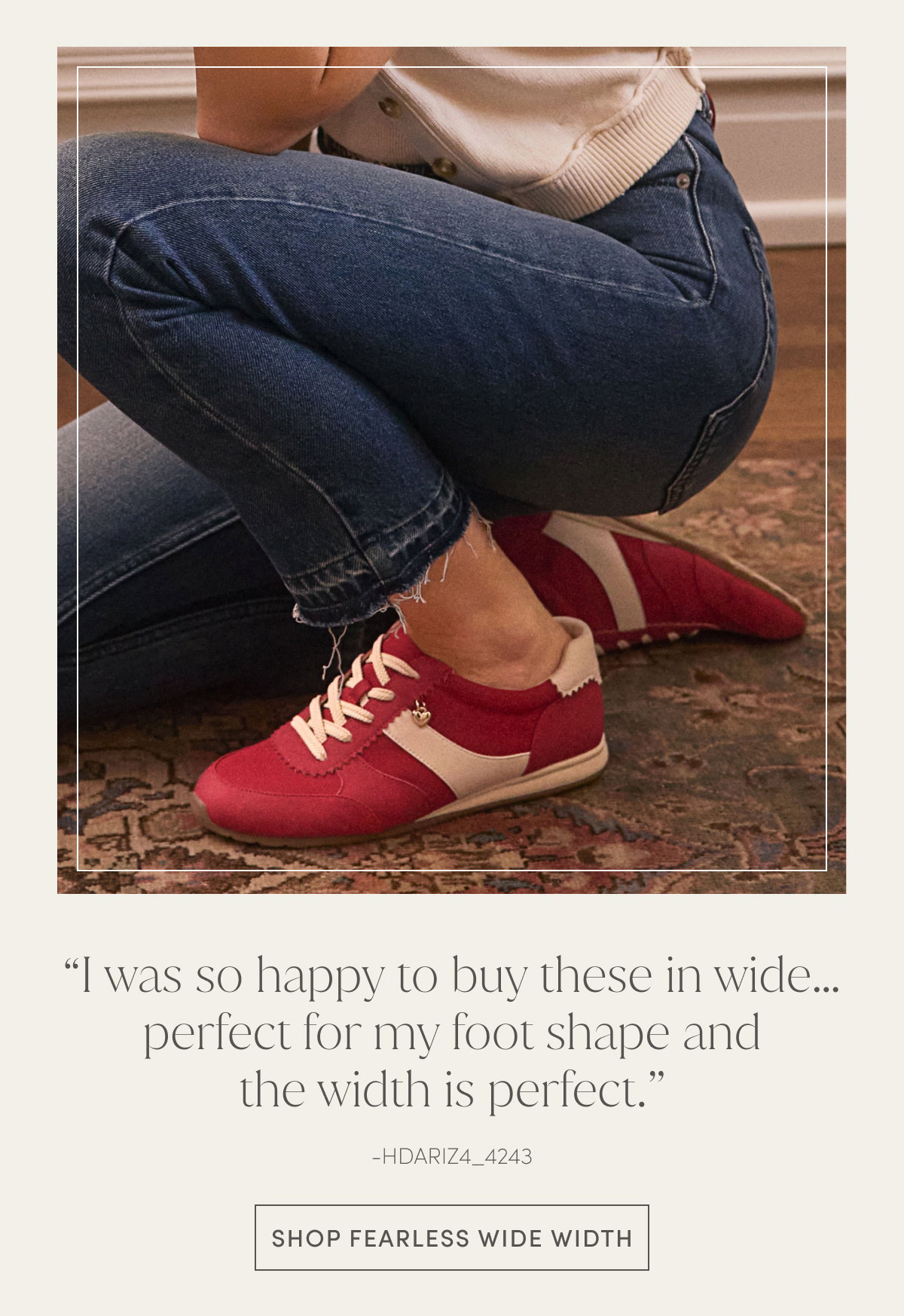 “I Was So Happy To Buy These In Wide…perfect For My Foot Shape And The Width Is Perfect.” - Hdariz4_4243 | Shop Fearless Wide Width