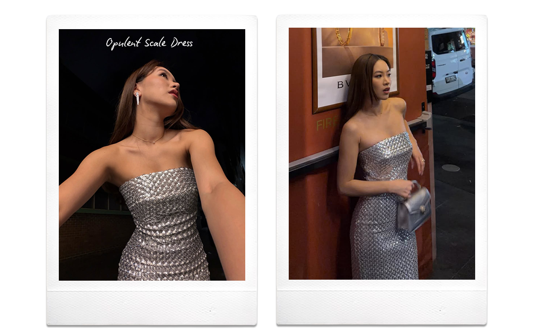 opulent scale dress