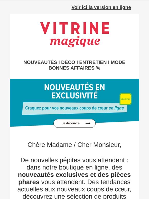 Nouveautés en exclusivité