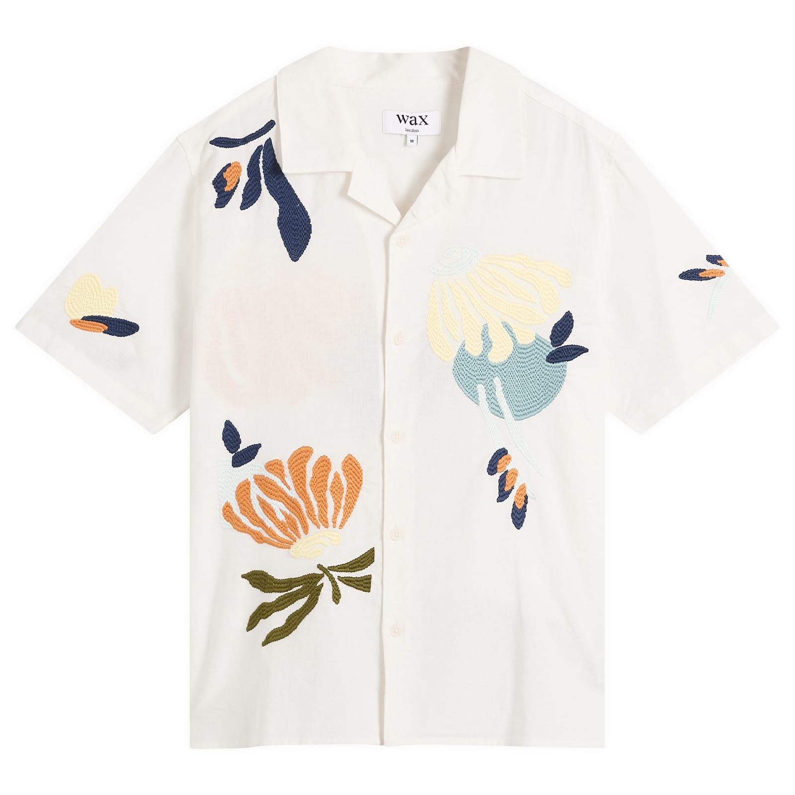 Wax London Didcot Chunky Stitch Flower Vacation Shirt