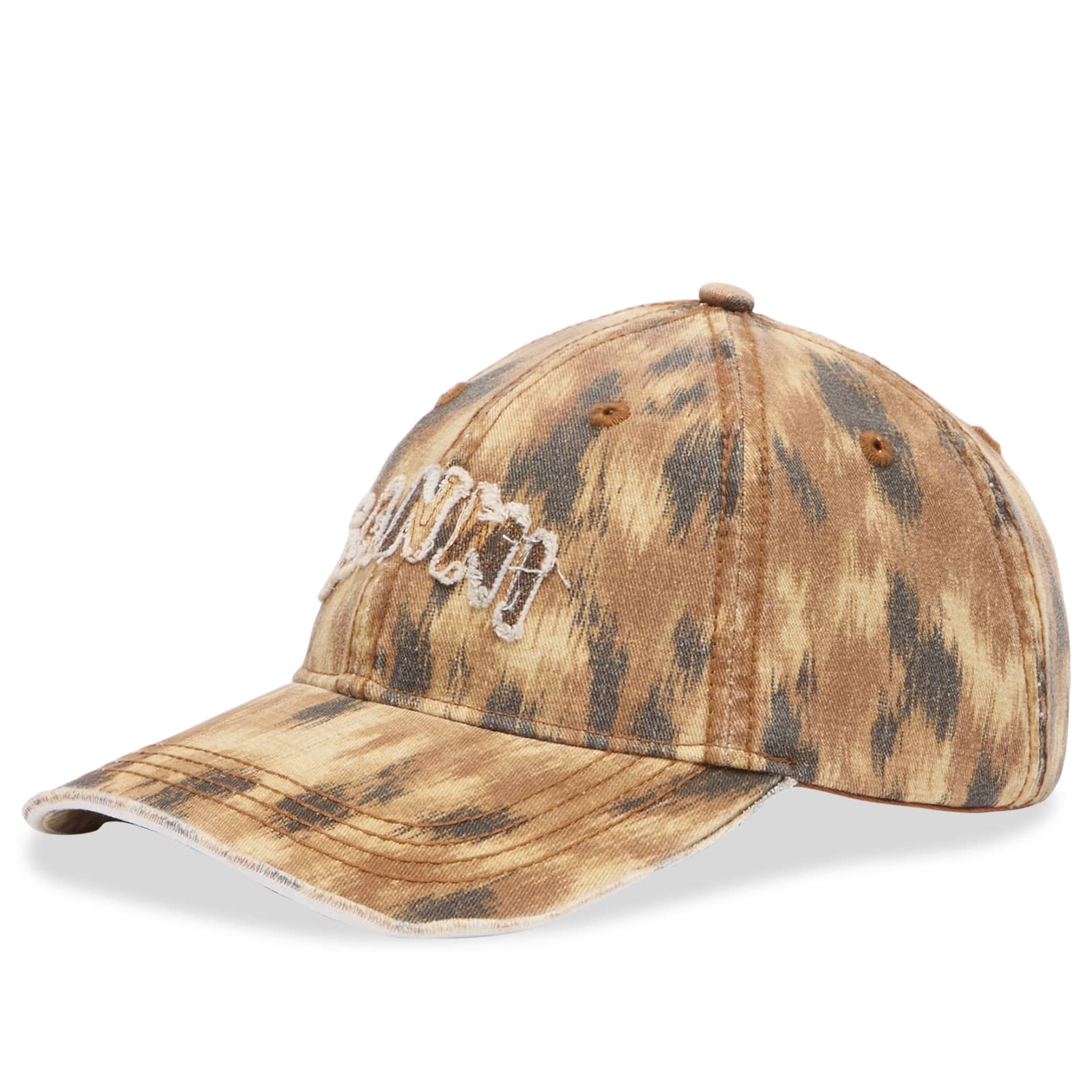 GANNI Washed Cotton Print Canvas Cap