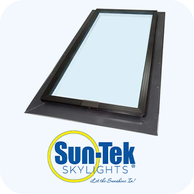 Fixed Self Flashing Tempered Skylight - Clear Glass