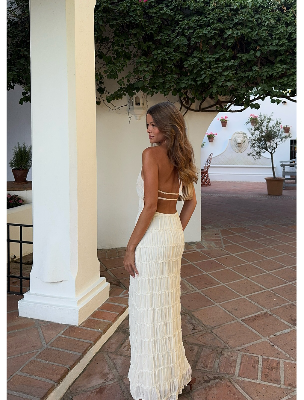 Aullie Maxi Dress — Ivory