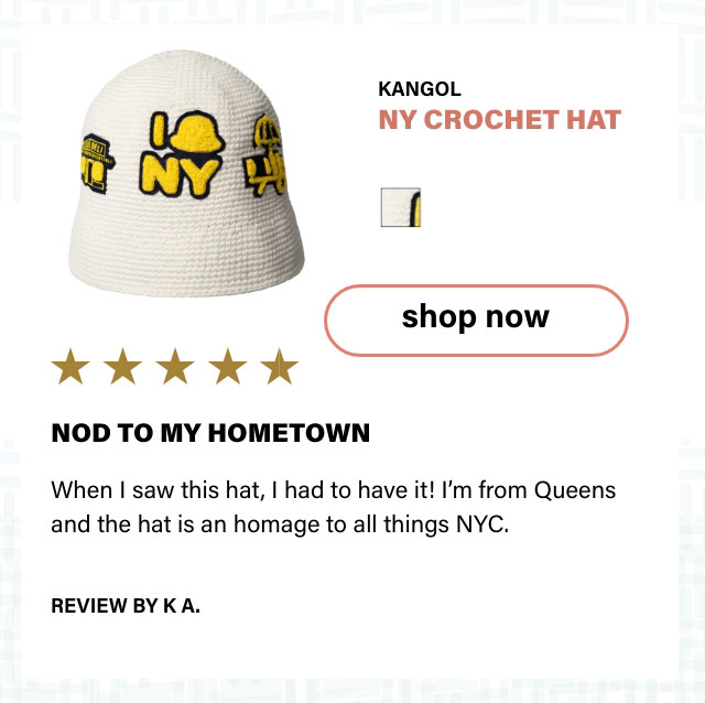 NY Crochet Hat by Kangol 