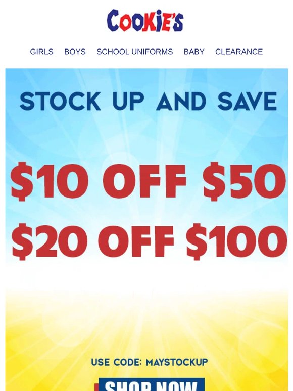 Time to Stock Up on AWESOME NEW SUMMER STYLES. Buy More. Save More.