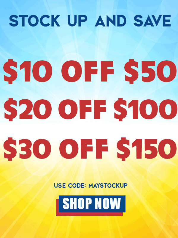 Stock+Up+For+Summer+and+Save!+Take+%2410+Off+%2450%2b+%26+%2420+Off+%24100%2b+%26+%2430+Off+%24150%2b.+Use+Code%3a+MAYSTOCKUP.+Expires+5%2f14%2f2026%2c+11%3a59+PM+PST.
