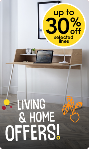 Up to 30% off Living and Home