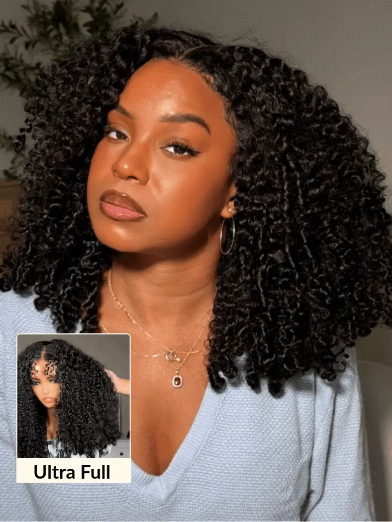 Sunber Pre-Styled Finger Coils Wig 7x5 Bye Bye Knots Glueless Spiral Curls Water Curly Hair Twist Out At The End Put On and Go Human Hair Wigs