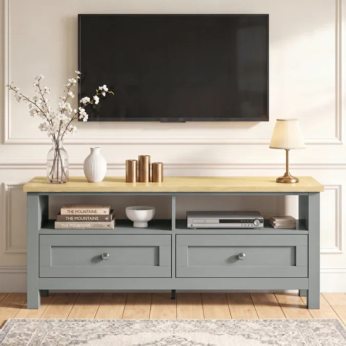 Oskara Grey TV Unit for TVs up to 55"