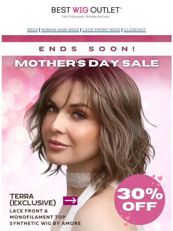 Mother's Day Makeover: Fabulous Wigs on Sale! 💝