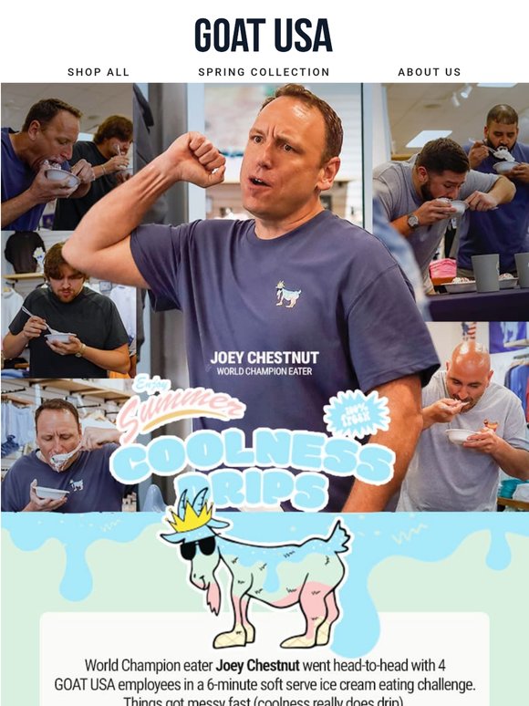 GOAT USA vs Joey Chestnut: Ice Cream Edition!