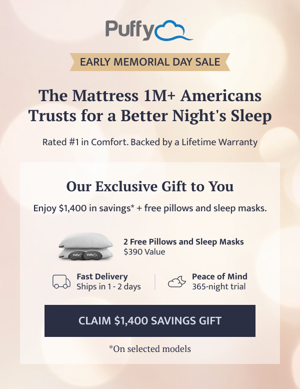 Claim $1,400 savings gift