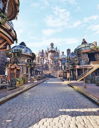 XI Steampunk Glass City