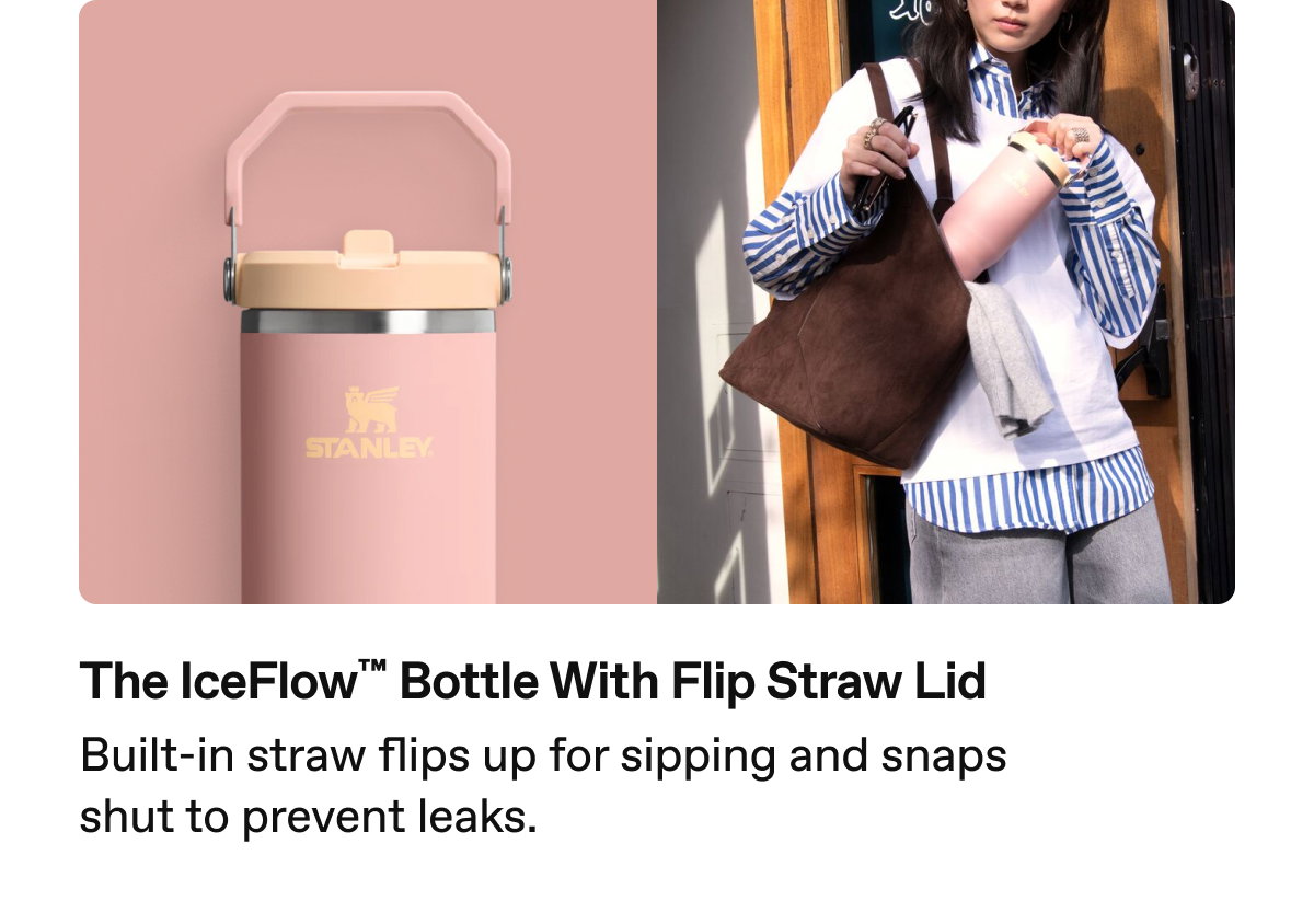 The IceFlow™ Flip Straw Tumbler