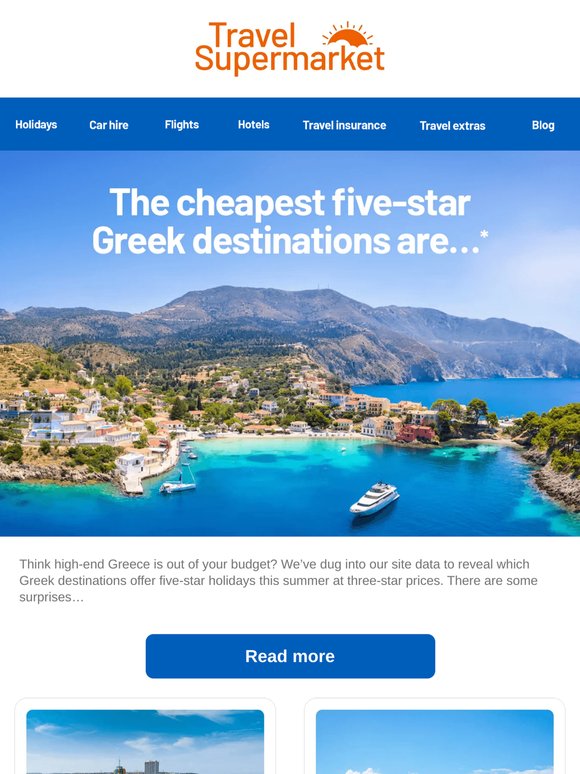 Revealed! The cheapest five-star Greek destinations