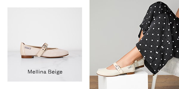 Mellina Beige Suede Loafers