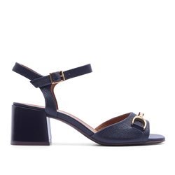 Bellissimo Navy Leather Sandals