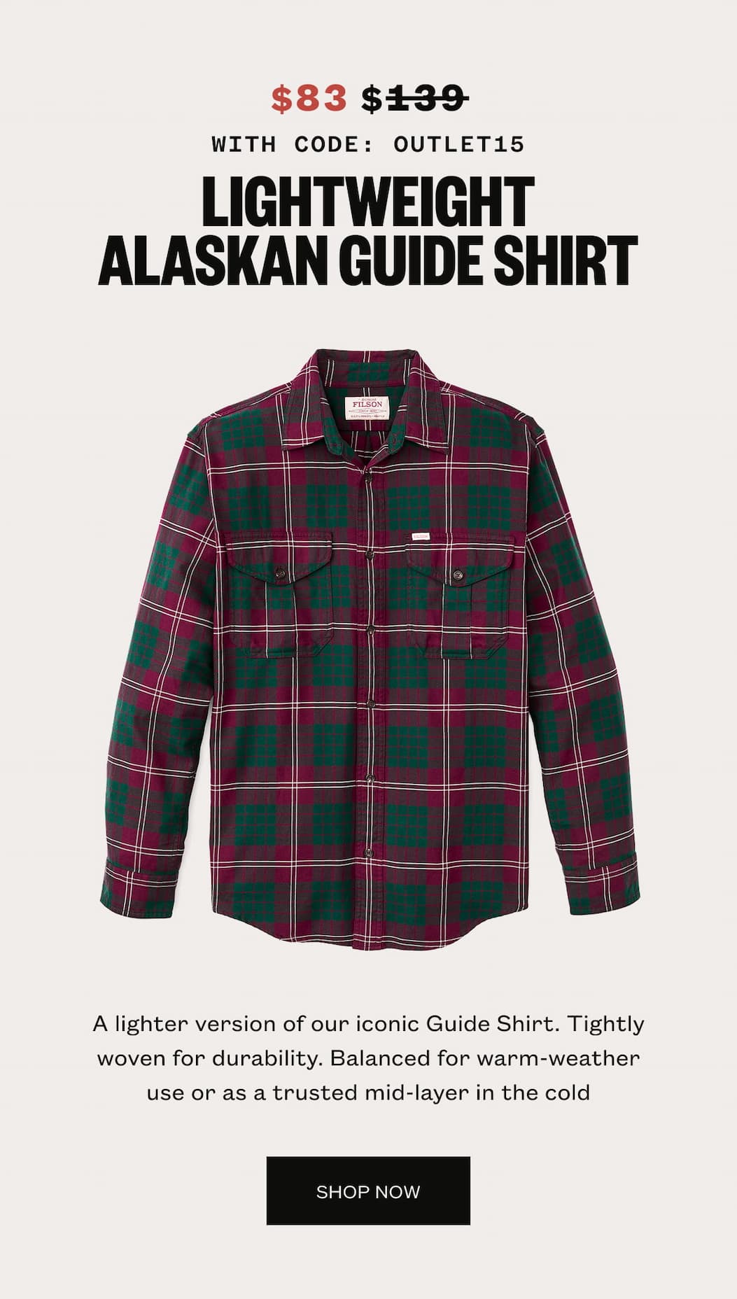 Lightweight Alaskan Guide Shirt