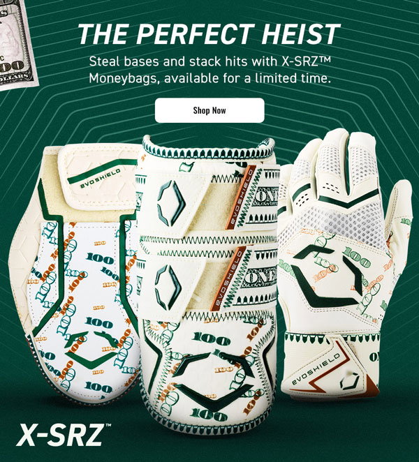 The perfect heist. Steal bases and stack hits with X-SRZ Moneybags, available for a limited time.