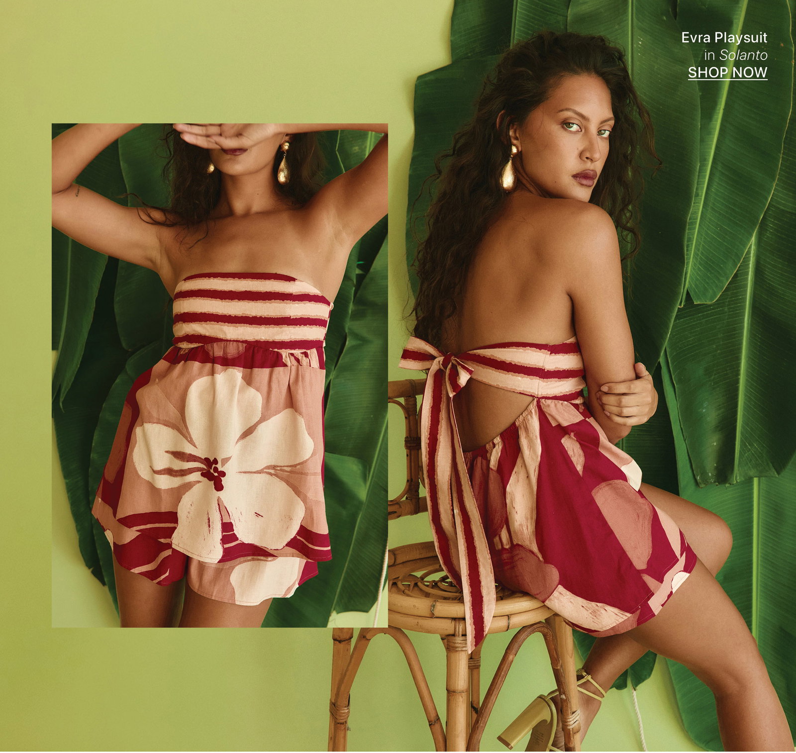 Evra Playsuit In Solanto
