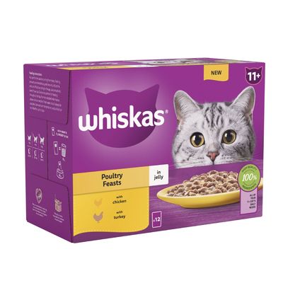 Whiskas 11+ Senior Pouches in Jelly