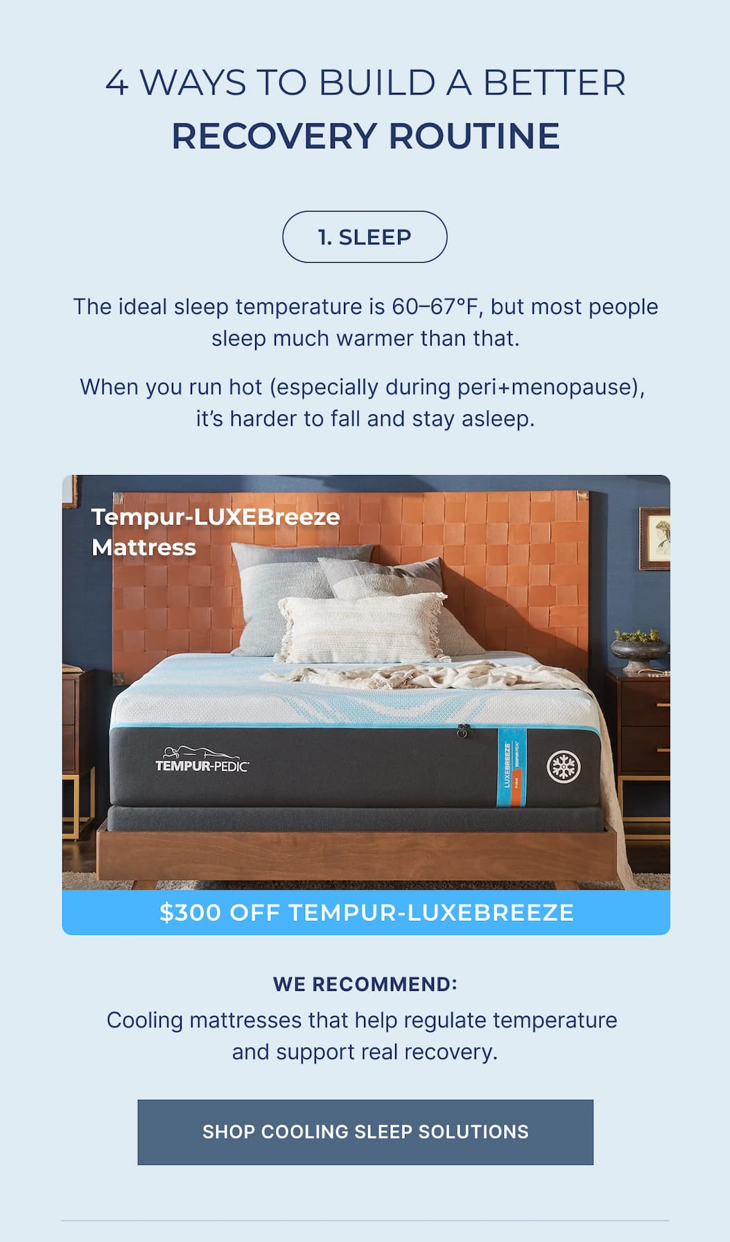 cooling sleep solutions