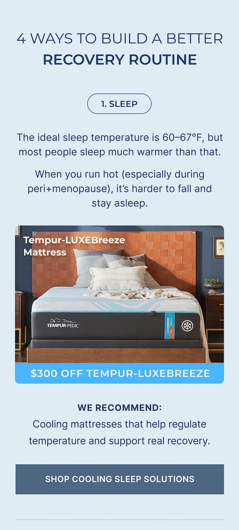 cooling sleep solutions