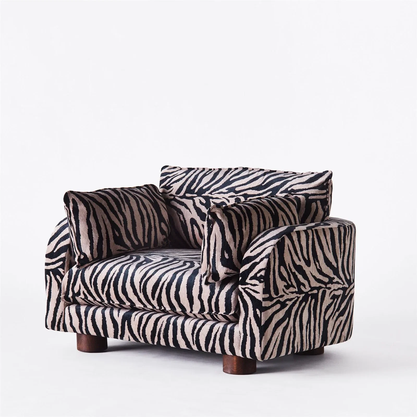 Image of Dusty Deco Miles Loveseat Zebra