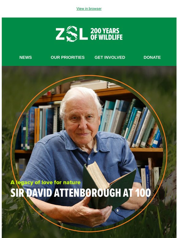 Celebrating Sir David Attenborough's 100th birthday 🎉