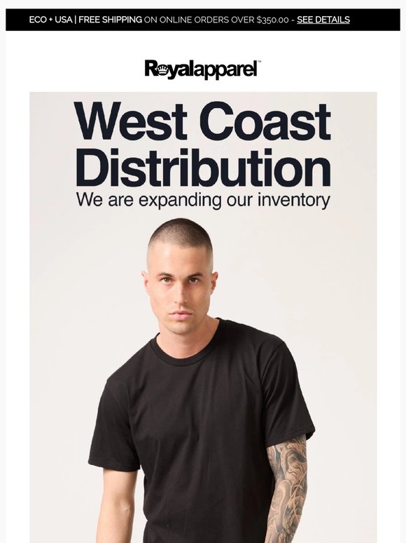 West Coast Restock - New Styles, Colors Added