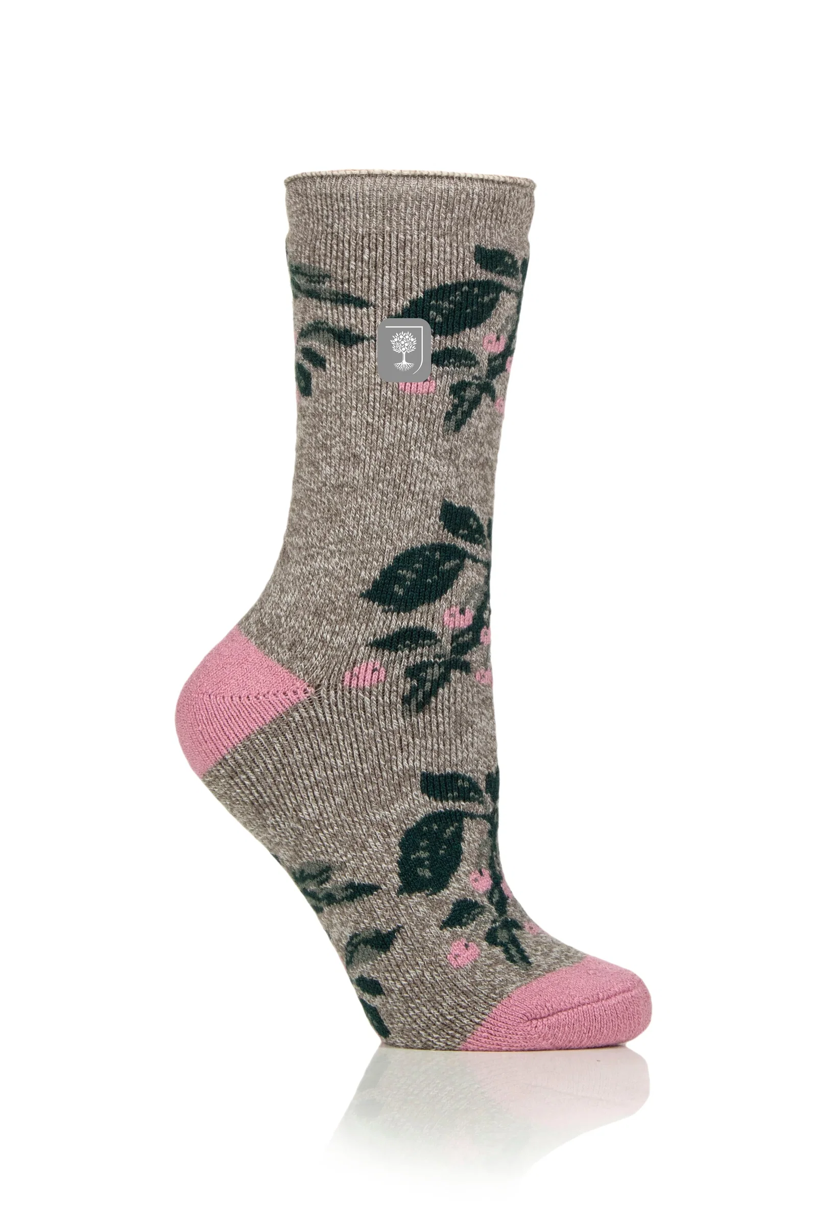 Image of Women's Lite RHS Berries Crew Sock Grey