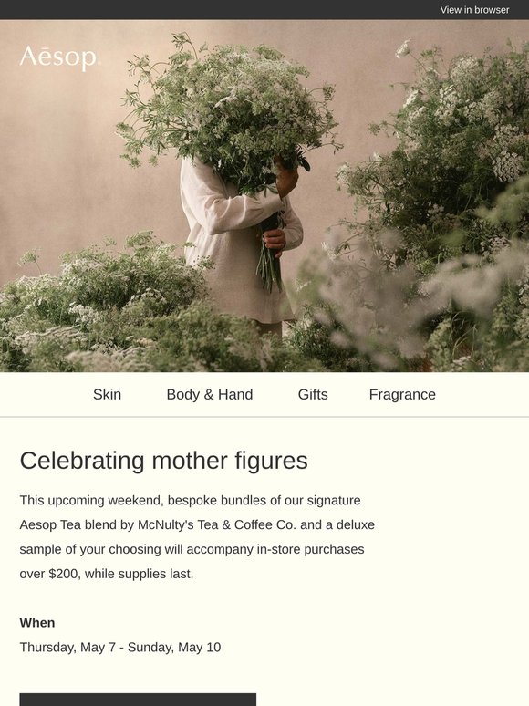 A gesture of appreciation for maternal mentors